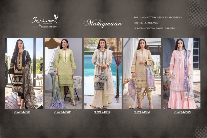 Serene Mahiymaan Latest Designer Festive Wear Cotton Pakistani Salwar Kameez Collection